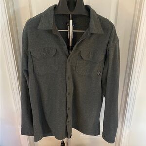 Patagonia Gray Lightweight Shirt Jacket with Collared Design